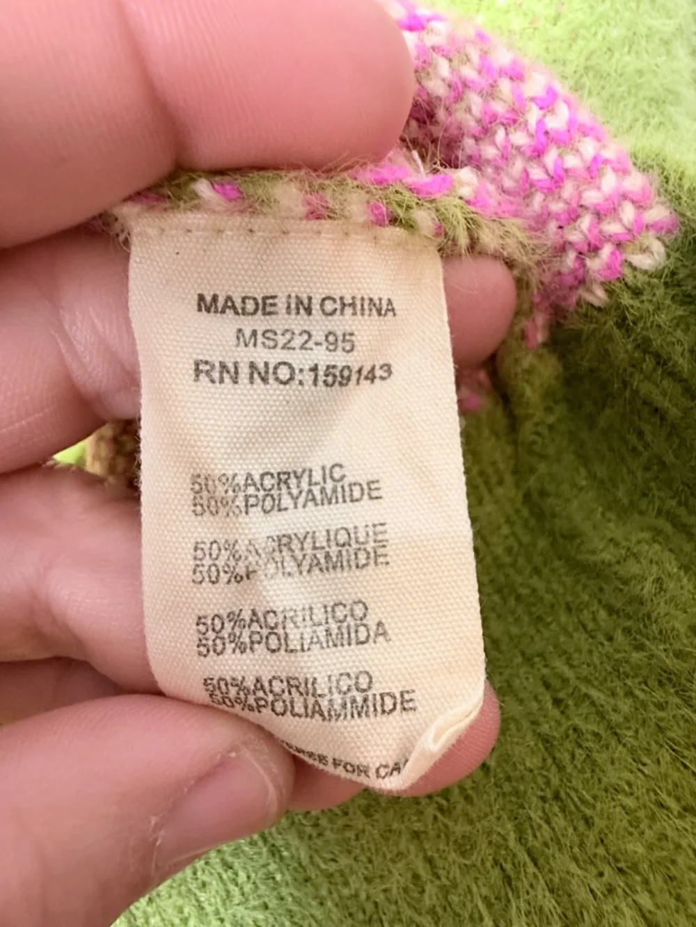 FRNCH Paris Ulyssia Floral Sweater in olive green Size Medium (M) - Picture 4 of 5